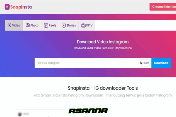 Cara Download Video IG Dengan Snapinsta
