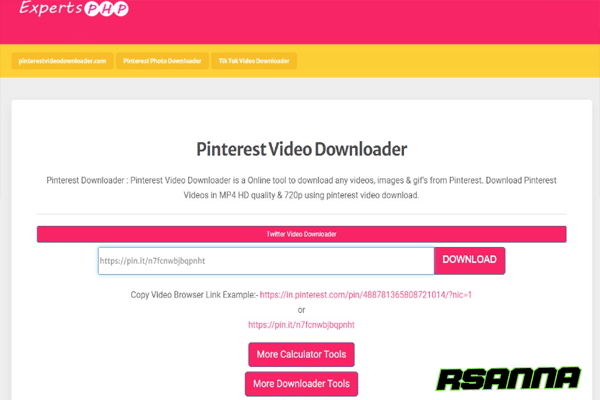 Cara Download Video di Pinterest Menggunakan Experts PHP