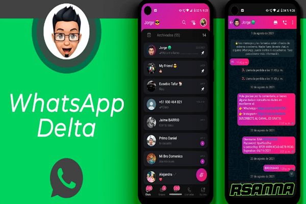 Fitur Premium WhatsApp Delta Versi Mod Dengan Tampilan Menu Terbaru