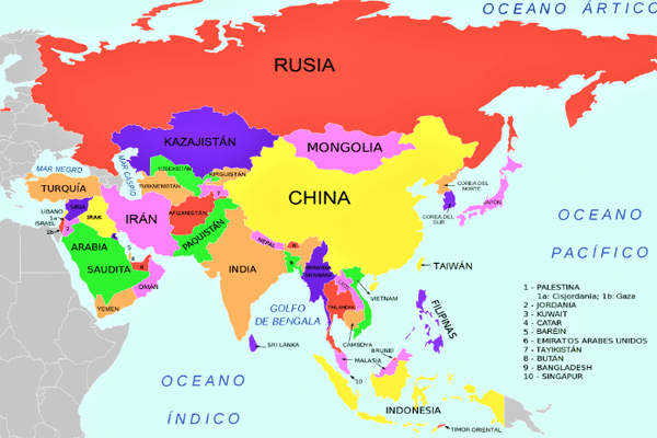 Keragaman Topografi Benua Asia yang Sangat Besar